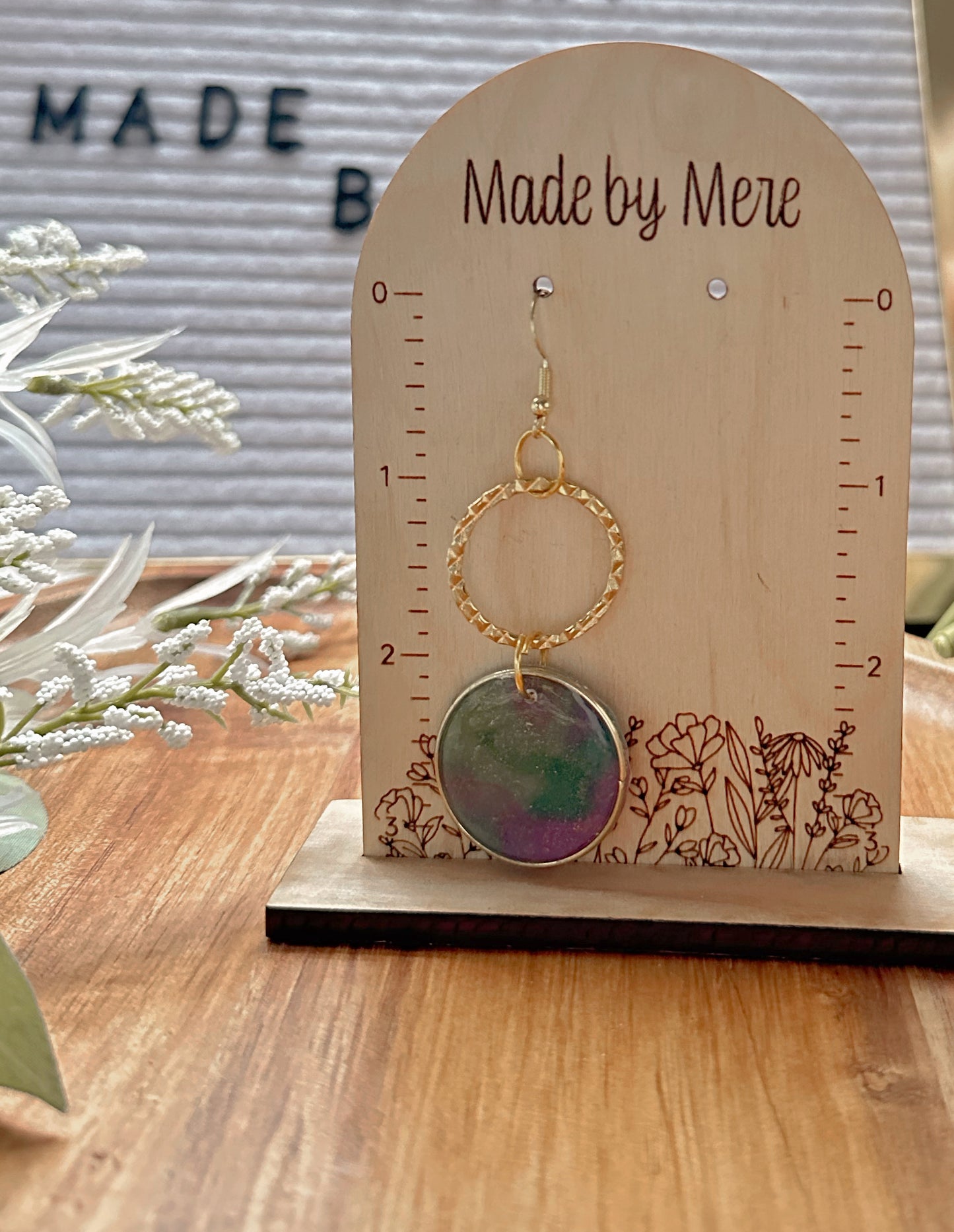 Mardi Gras ππ Marbled Dangles