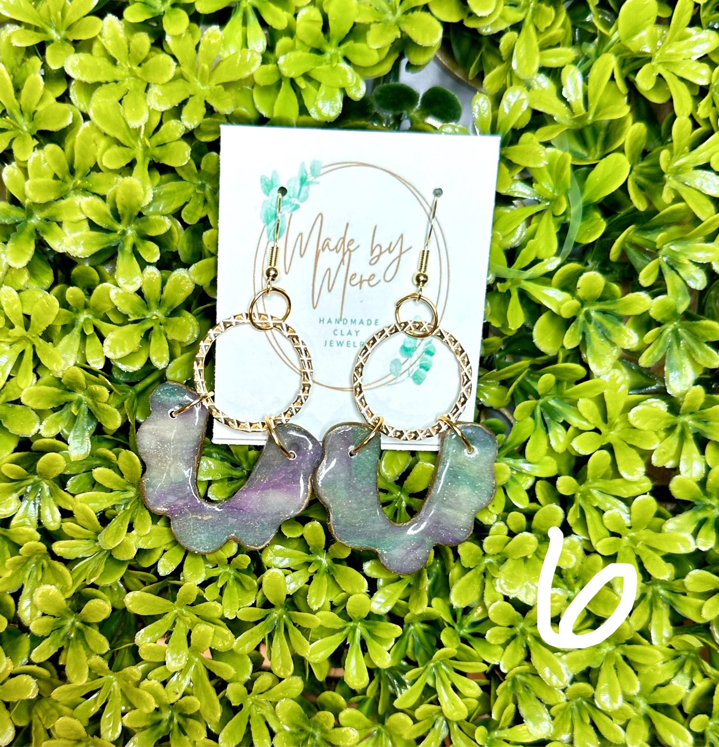 Mardi Gras ππ Marbled Dangles
