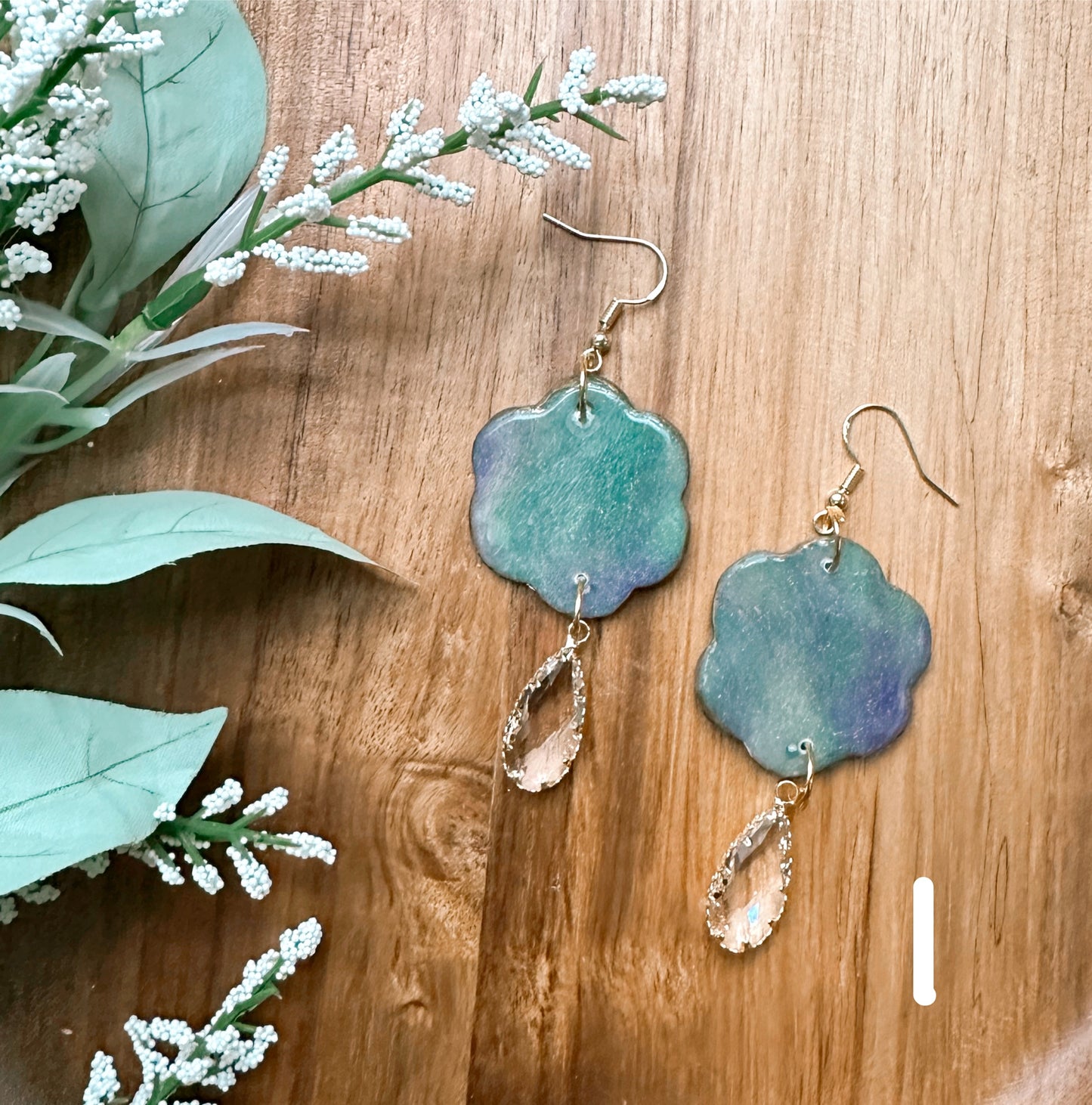 Mardi Gras ππ Marbled Dangles