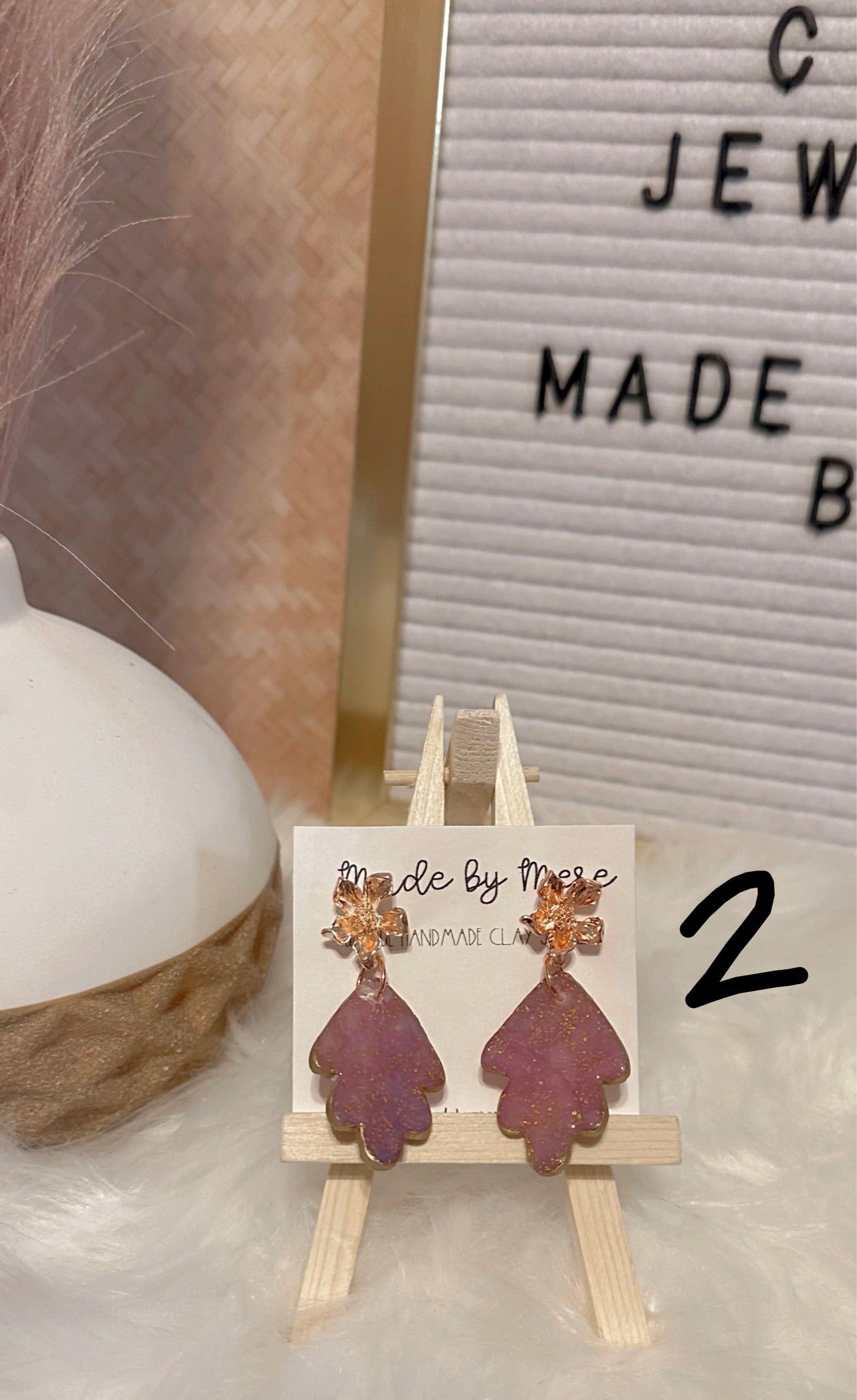 Purple + Gold vibes dangles