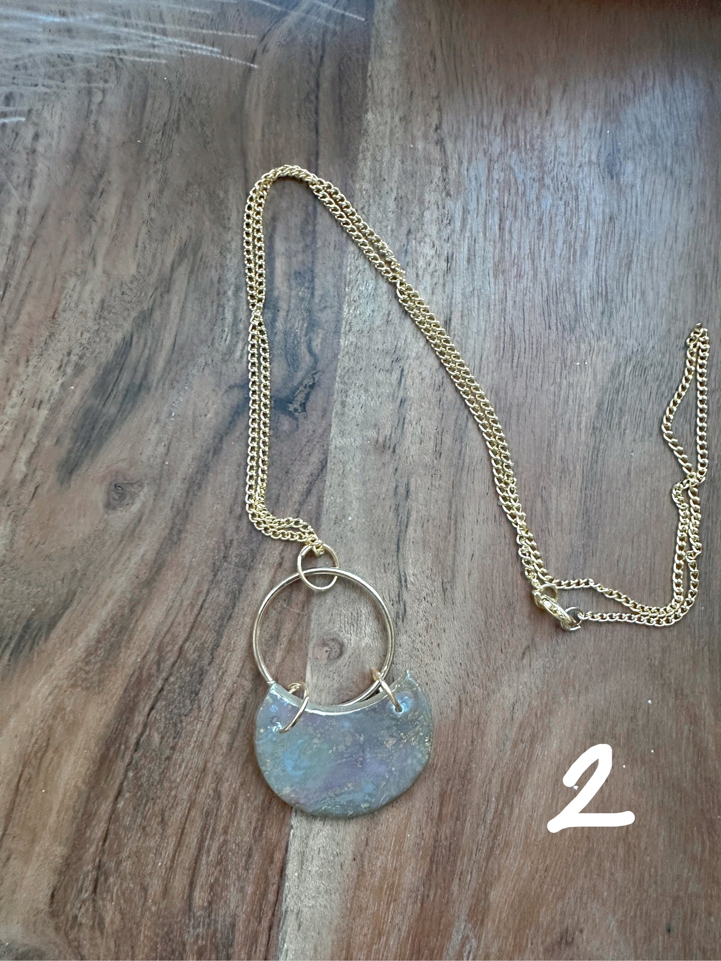Rainbow vibes gold necklaces