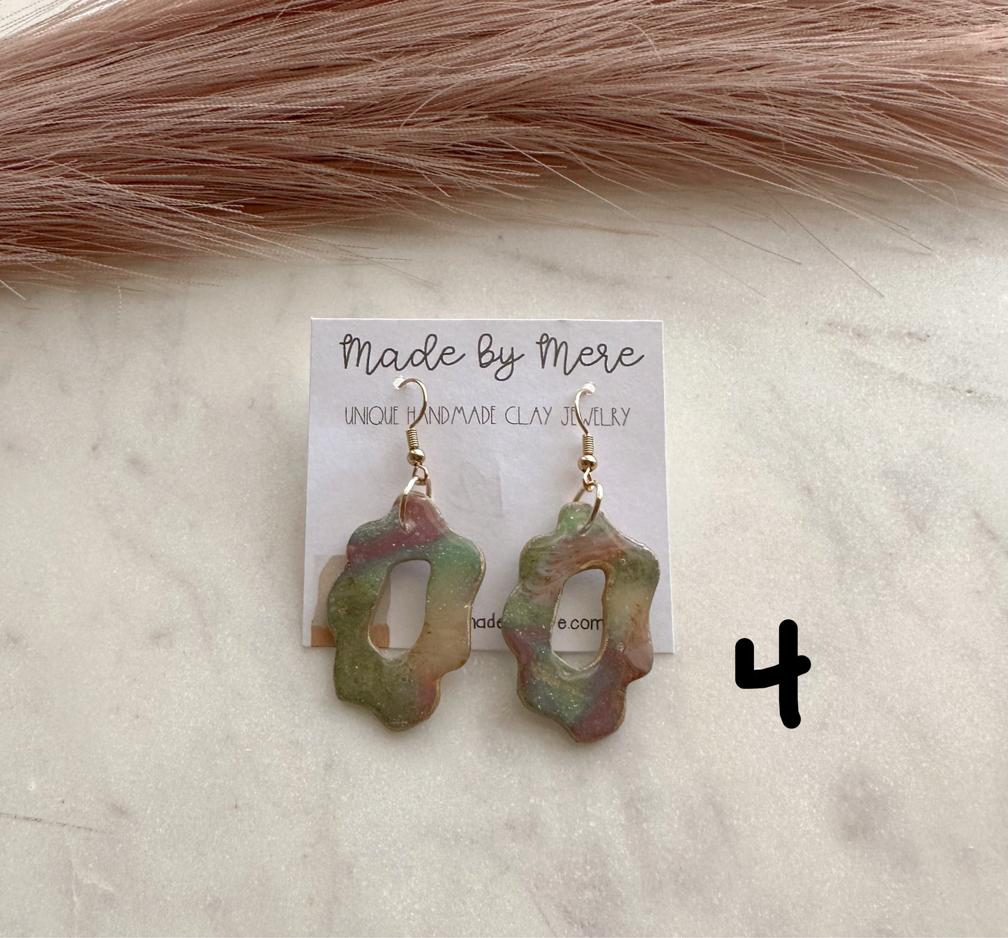 Marbled rainbow dangles #2