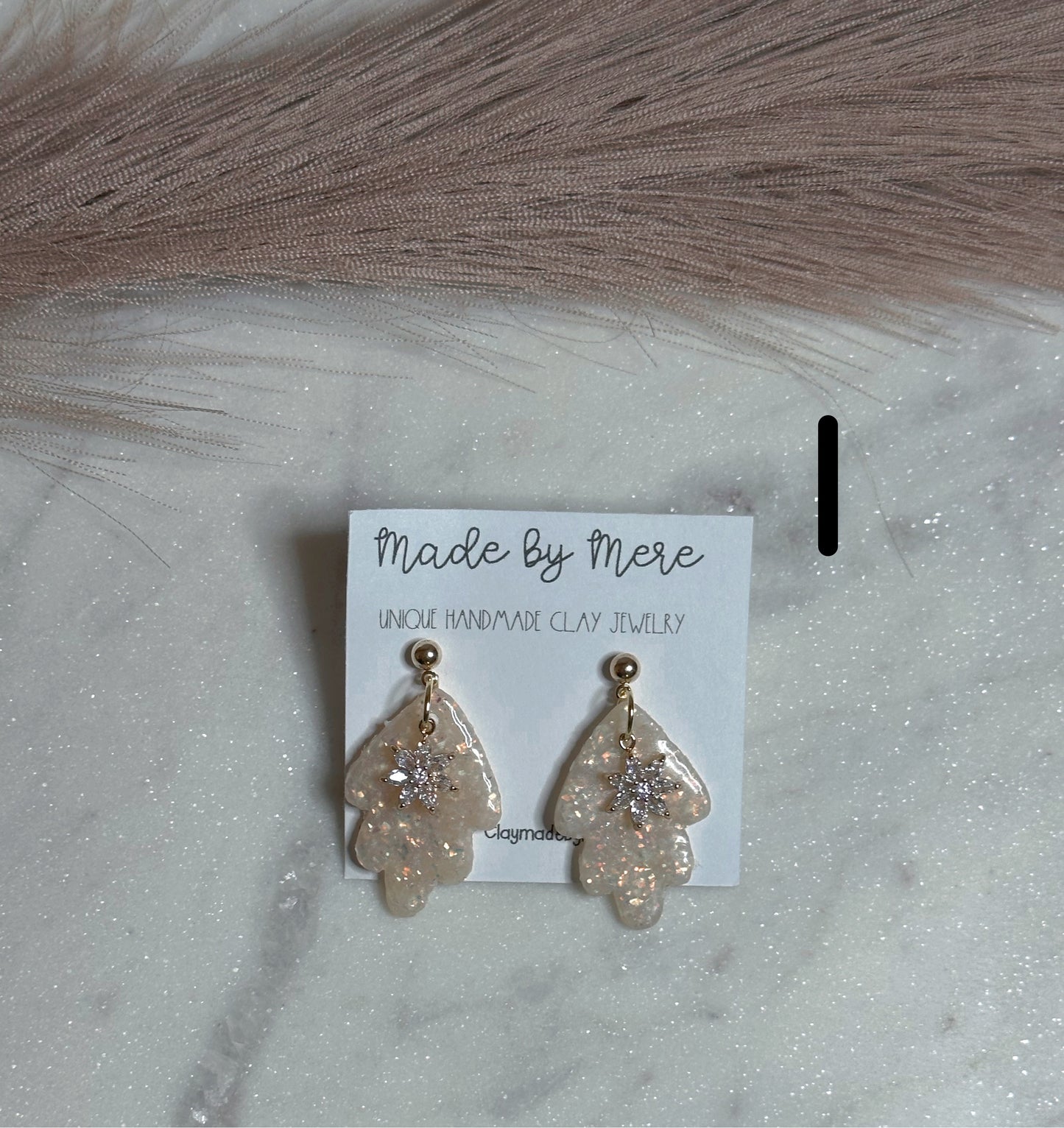Opal Glitter Dangles