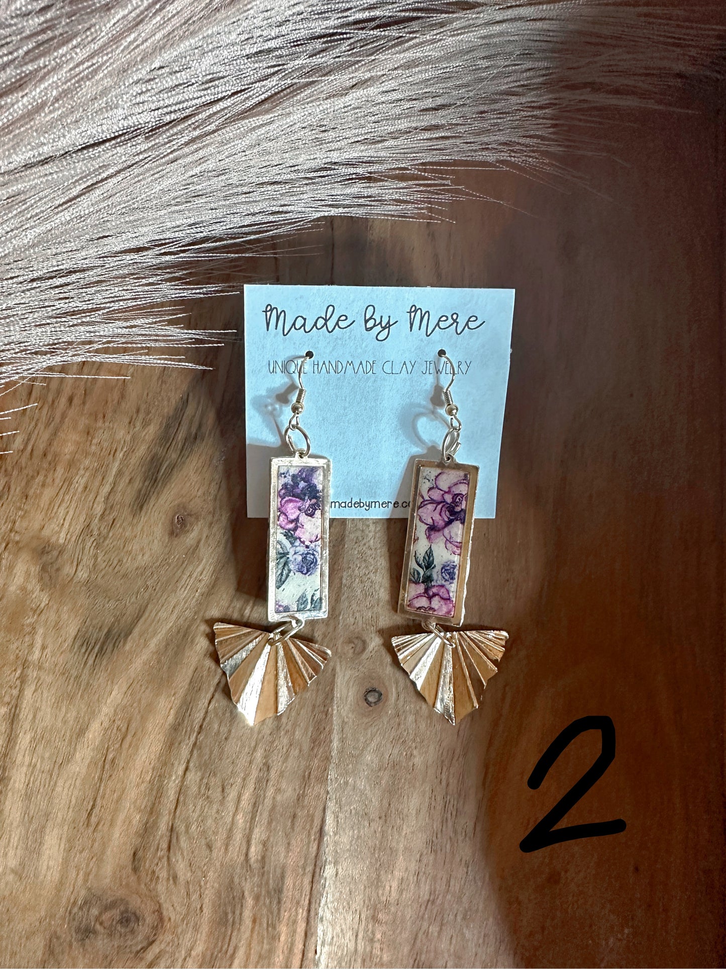 Floral Wallpaper vibes dangles #2