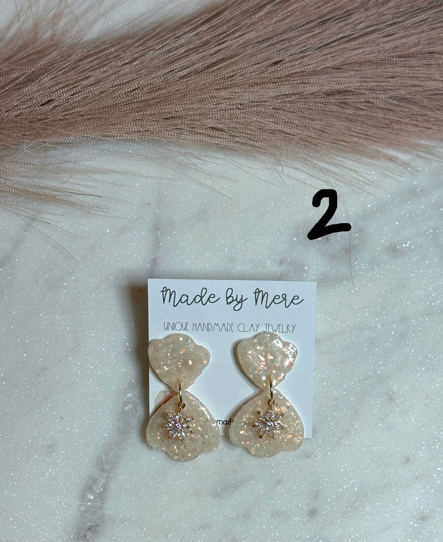 Opal Glitter Dangles