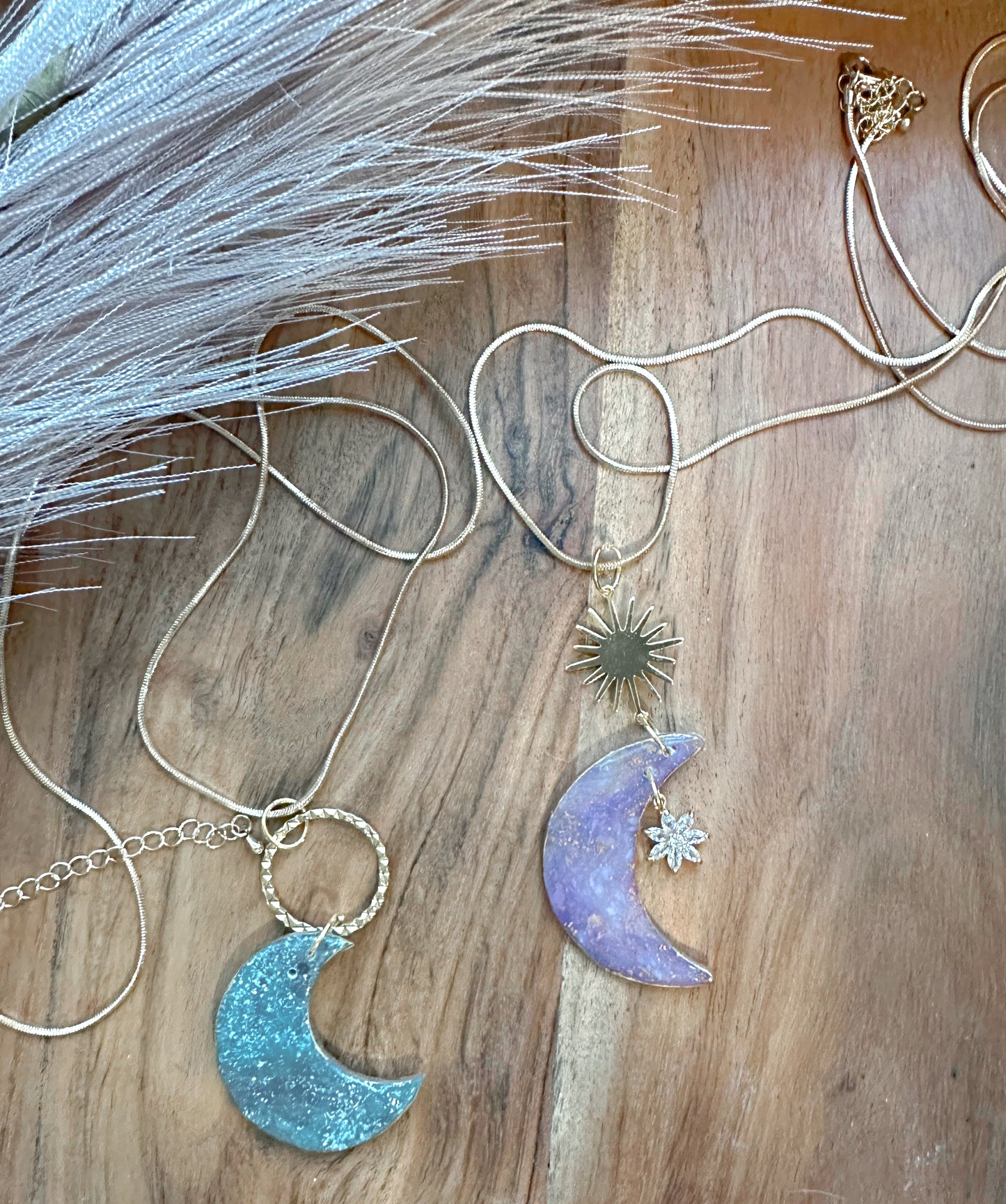 Over the moon π necklaces