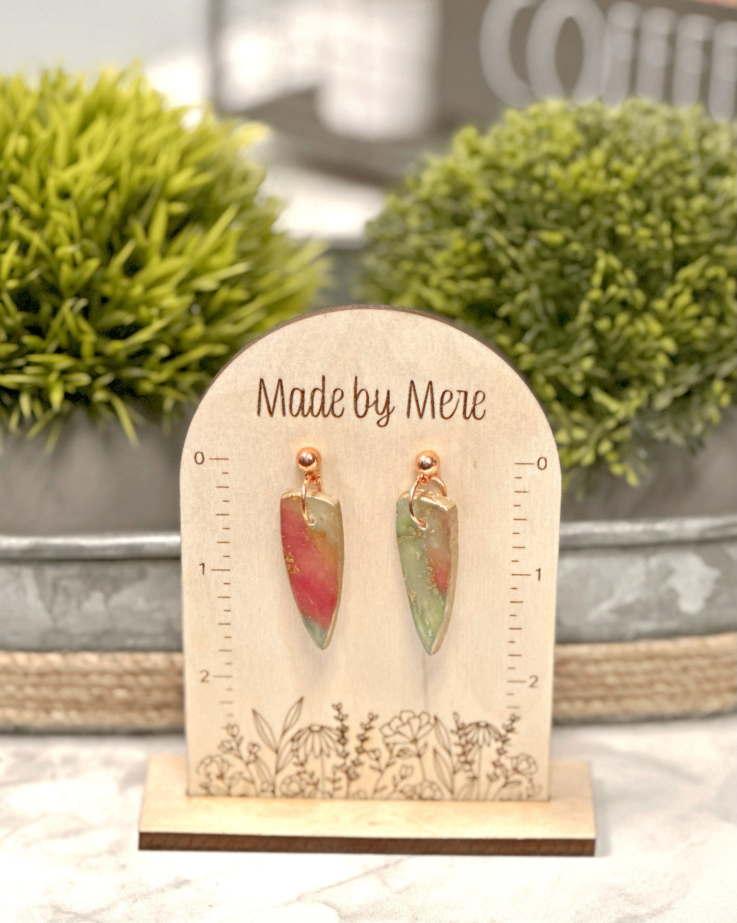 Fruity pebble vibe dangles