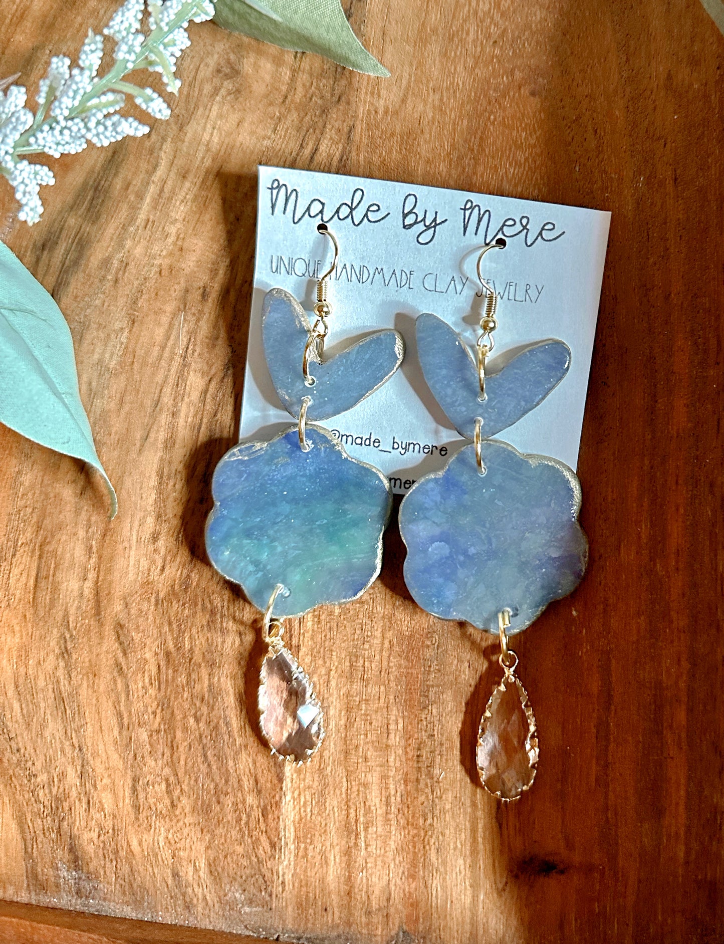 Fancy vibes blue/purple marbled