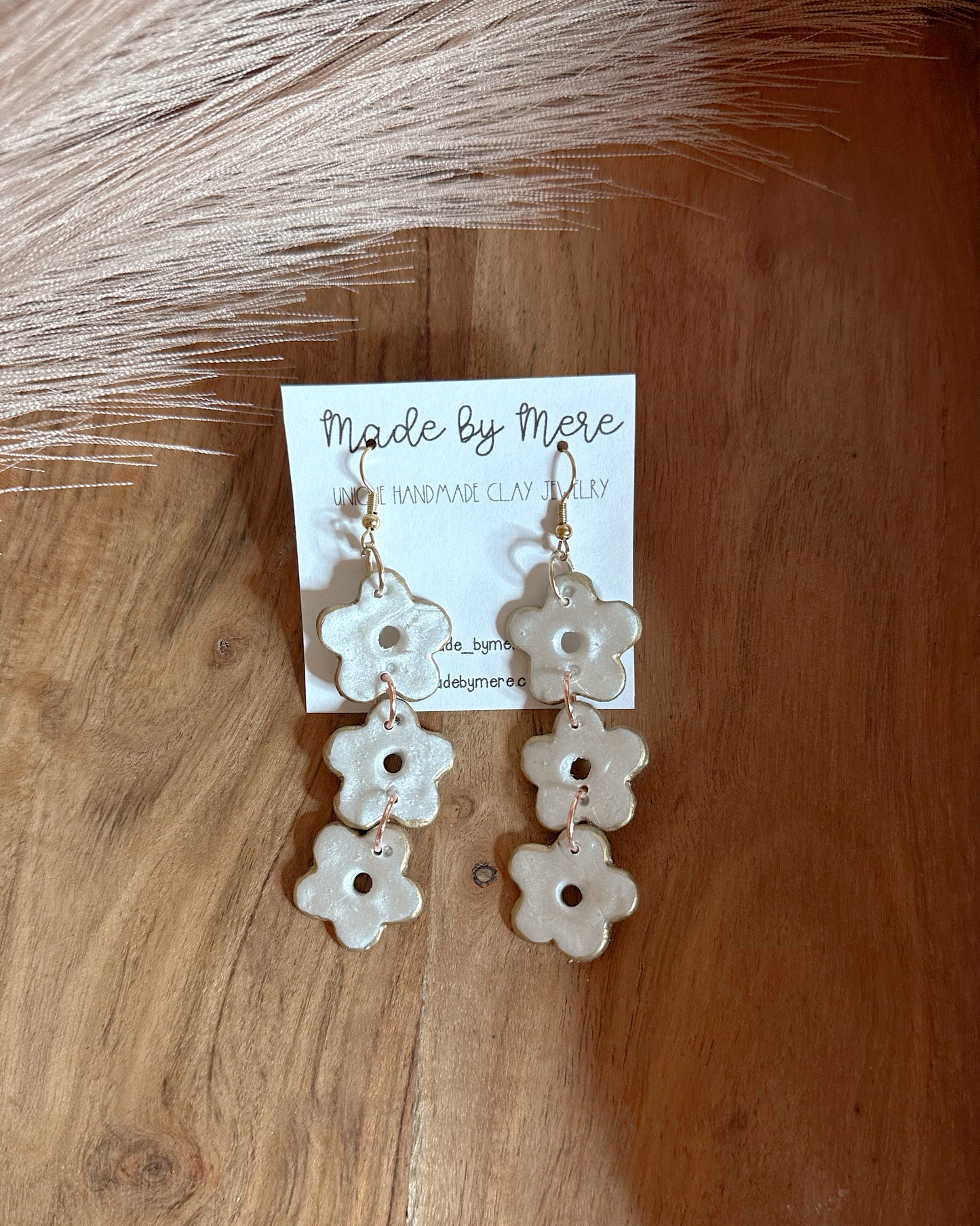 Triple flower power vibes dangles