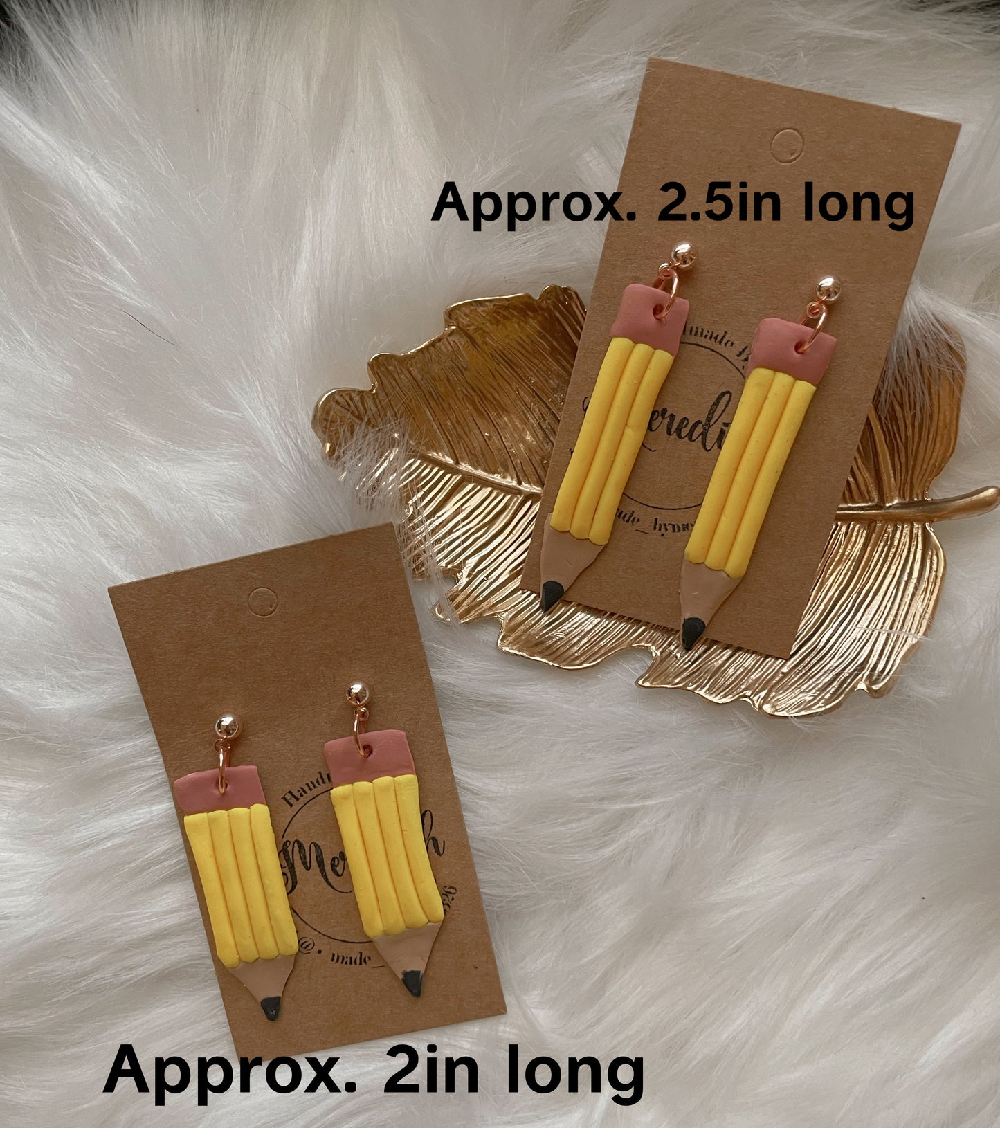 Pencil clay dangles
