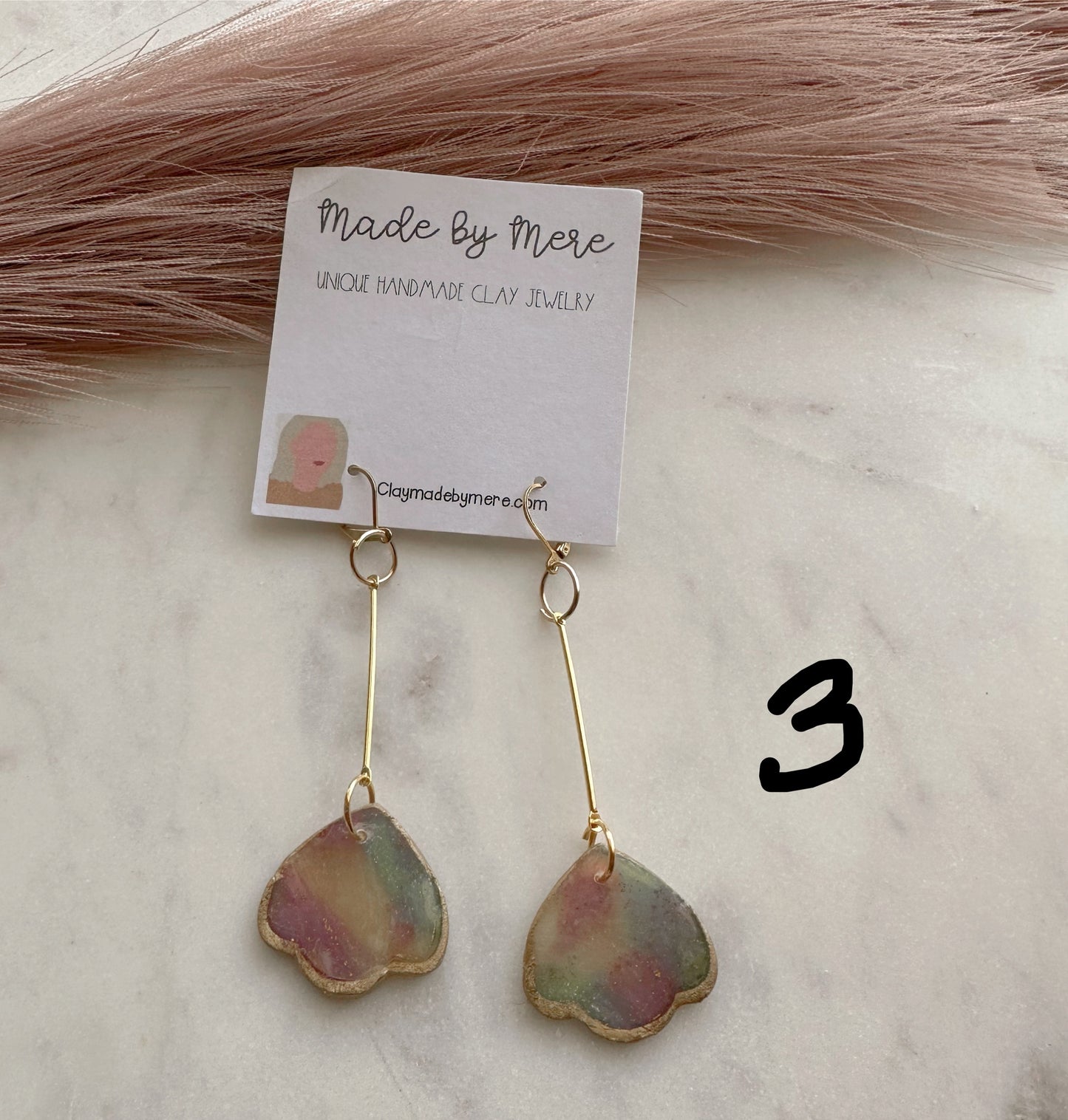 Marbled rainbow dangles #2