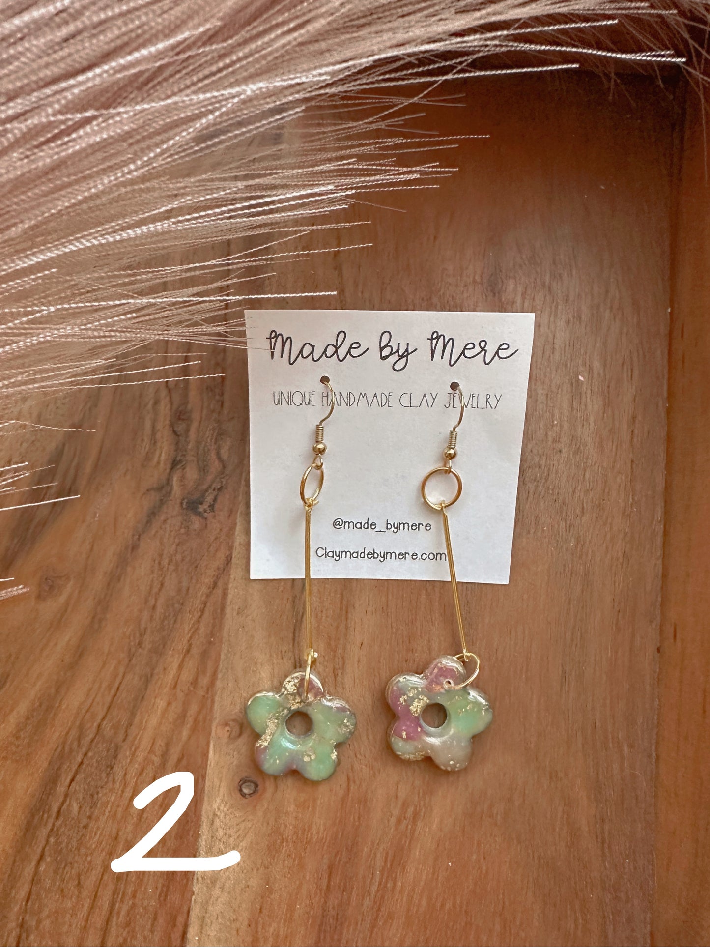 Fruity pebble vibe dangles
