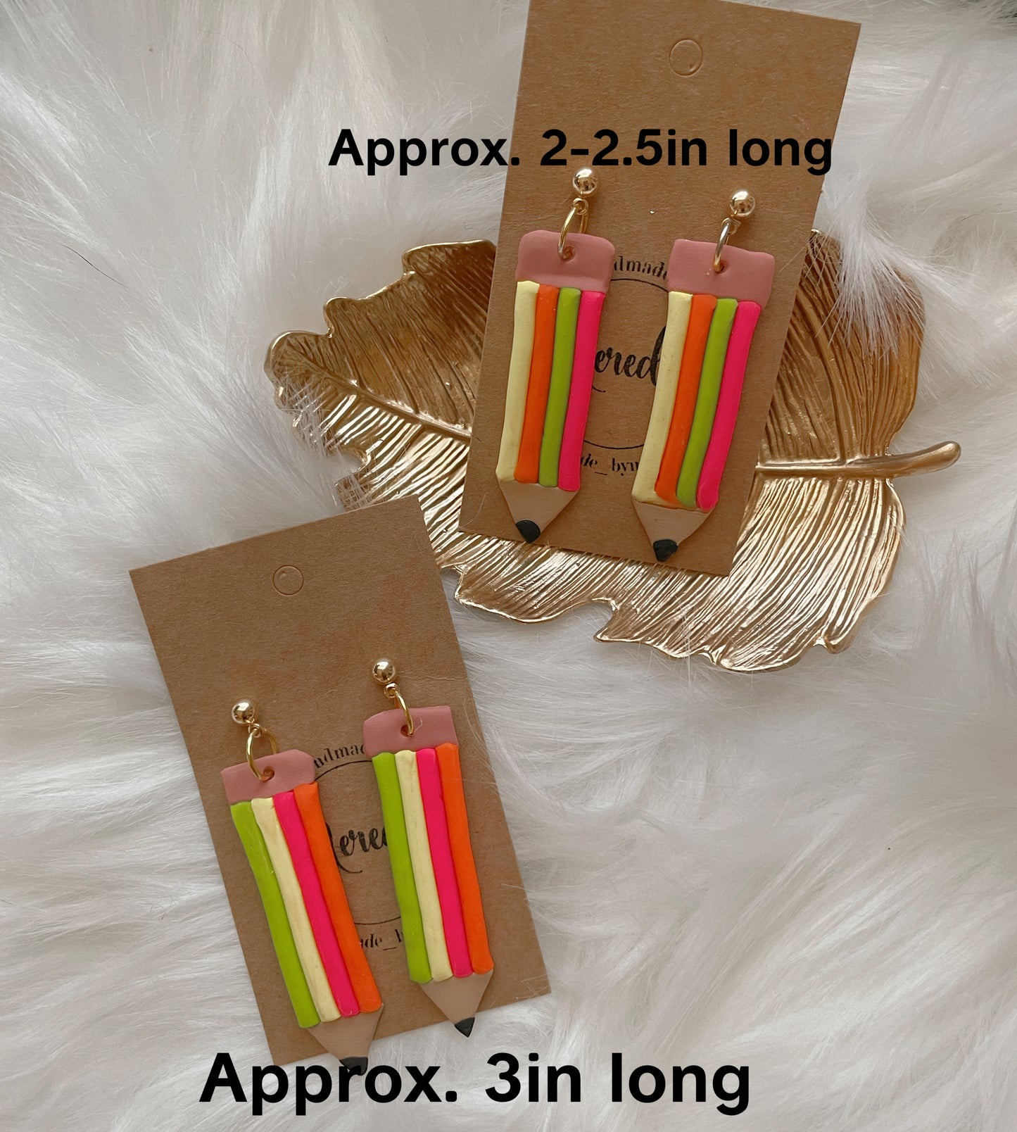 Pencil clay dangles