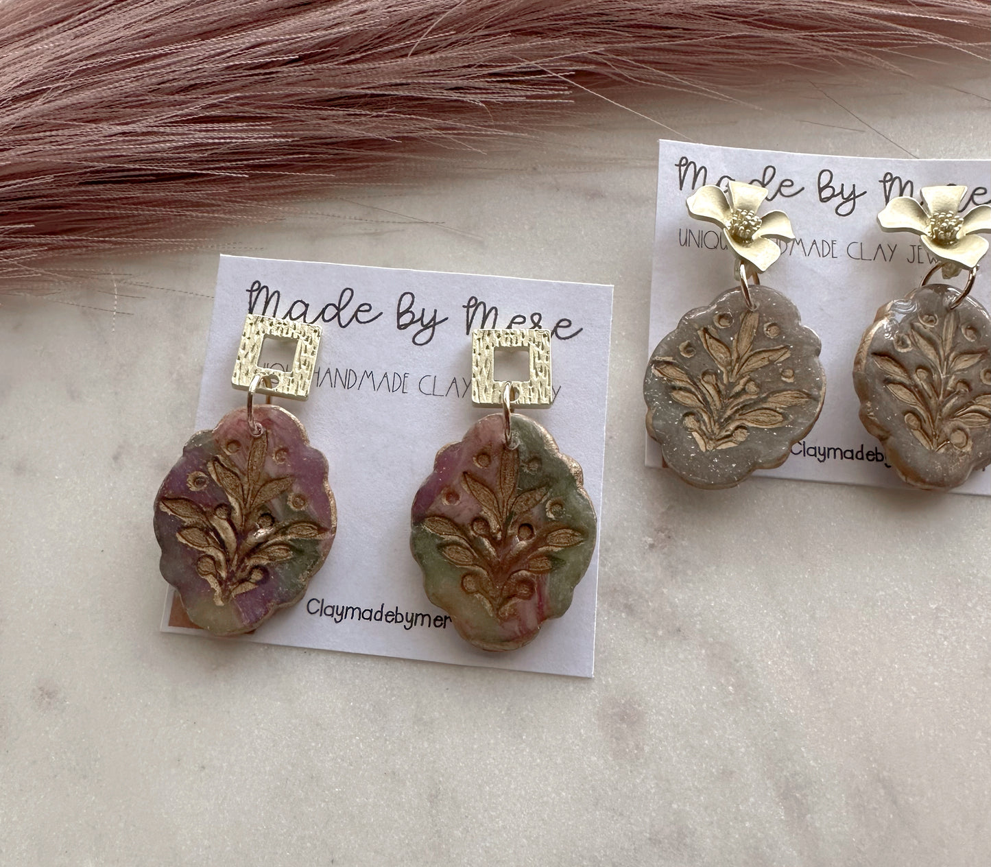 Marbled rainbow dangles #2