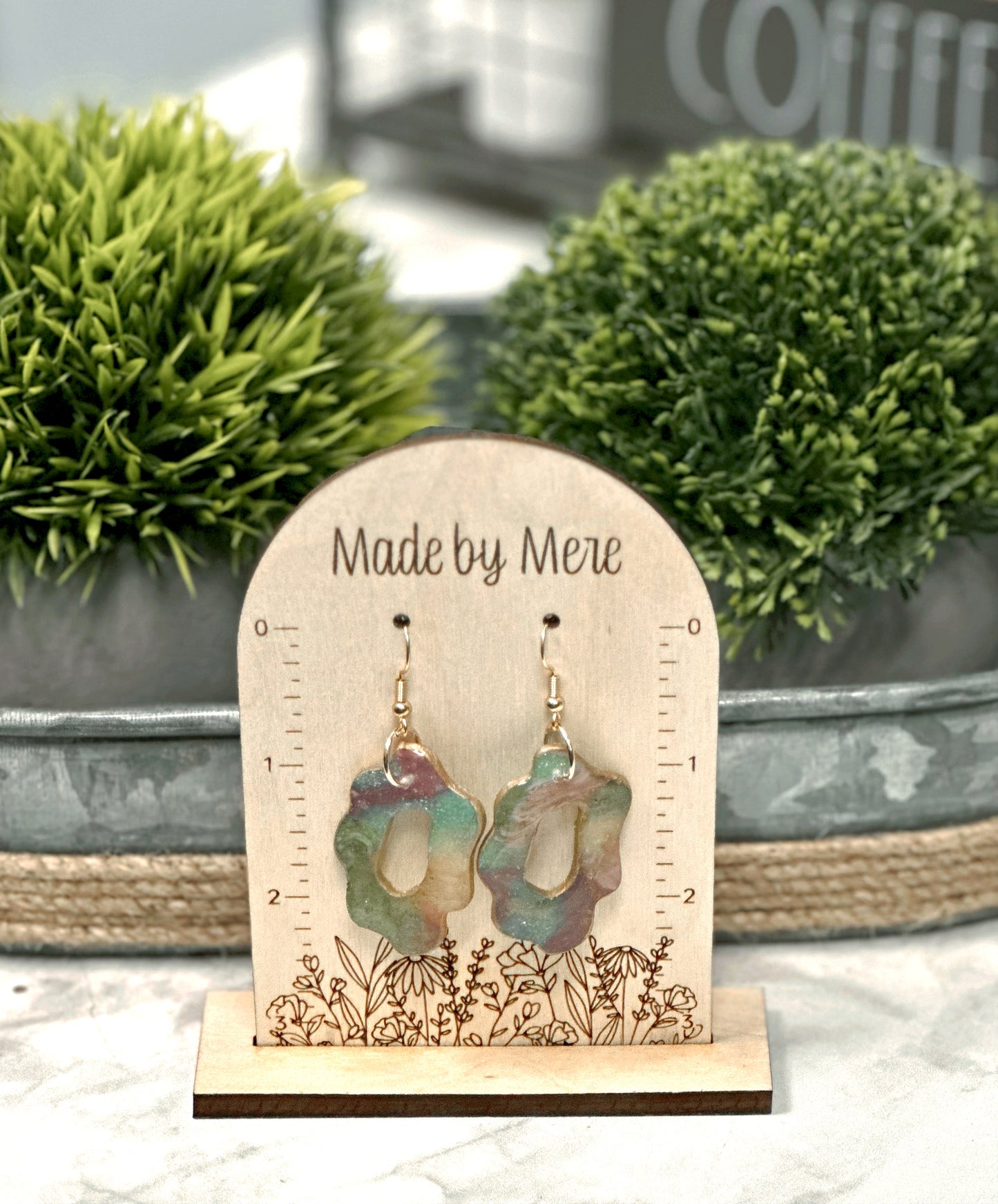 Marbled rainbow dangles #2