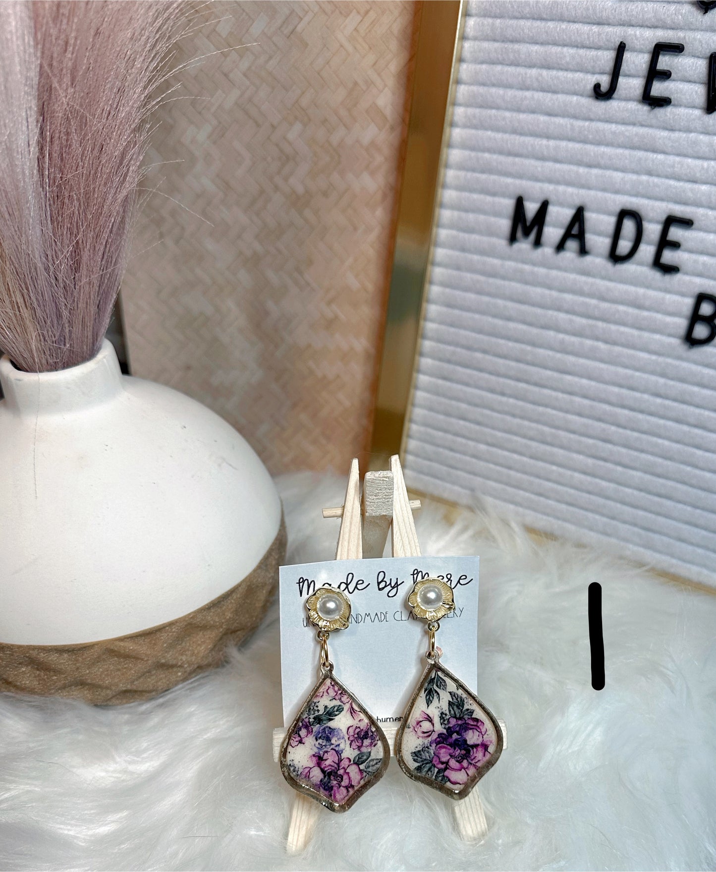 Floral Wallpaper vibes dangles #2