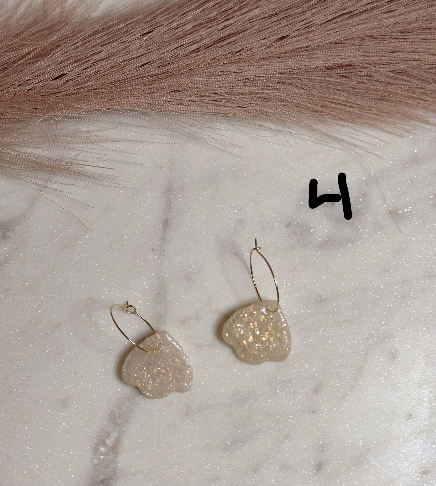 Opal Glitter Dangles