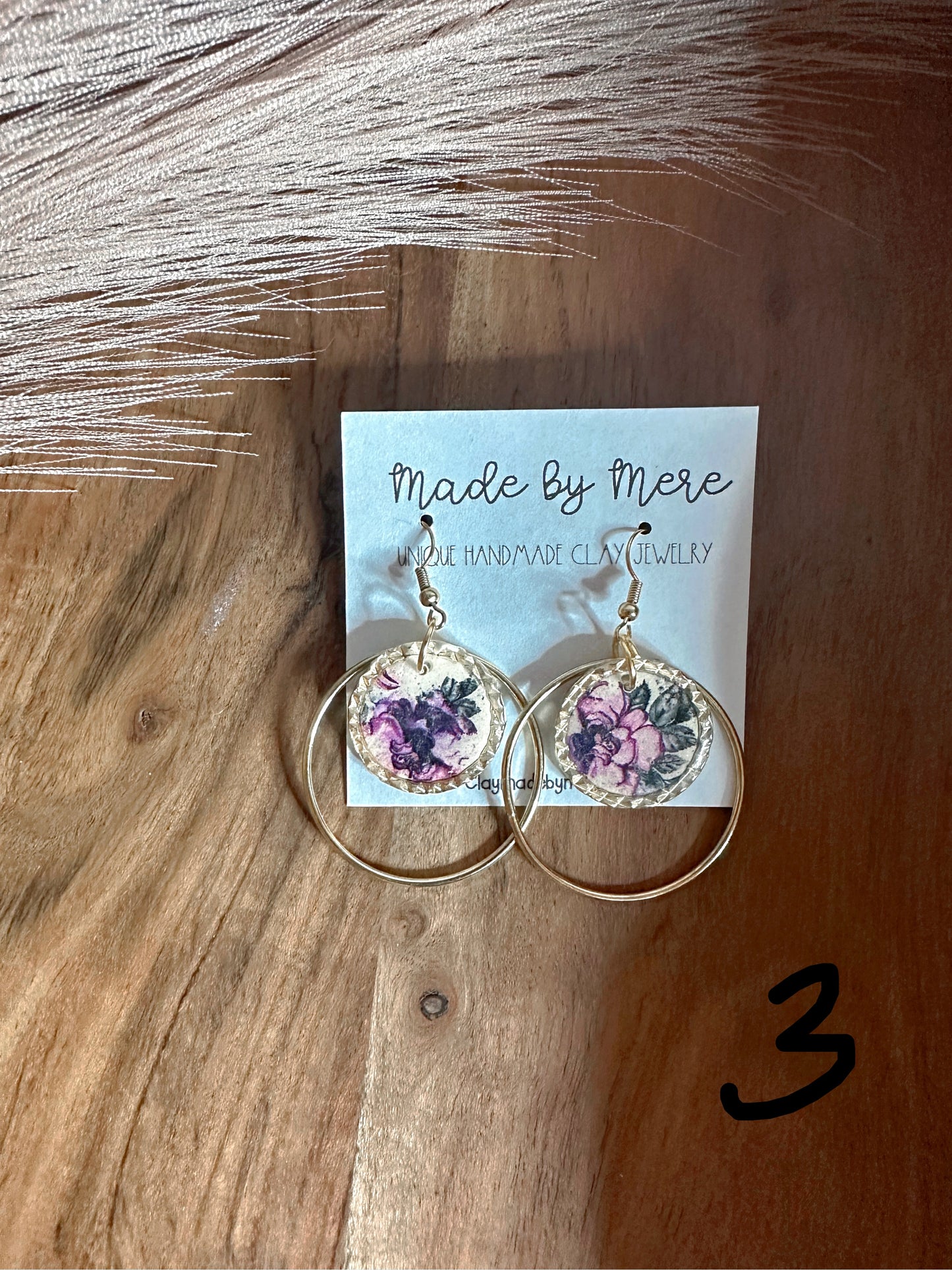 Floral Wallpaper vibes dangles #2