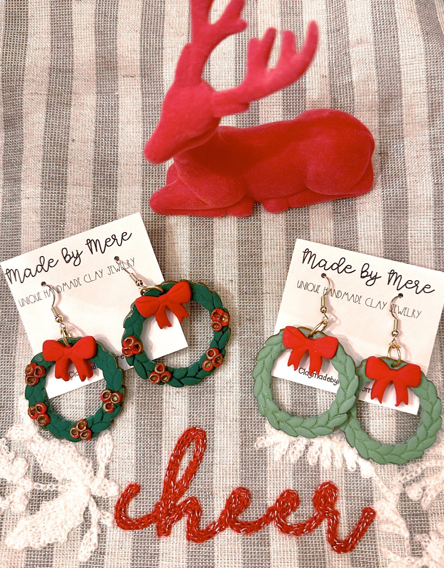 Christmas Wreath dangles