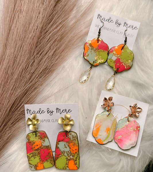 Summer vibe colors dangles