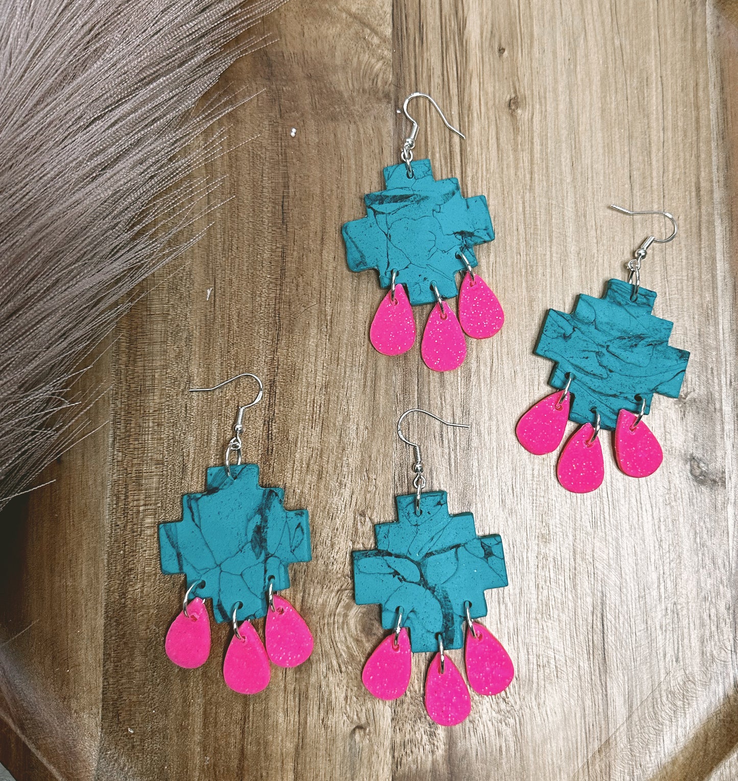 Southwest Turquoise Pink marbled collection