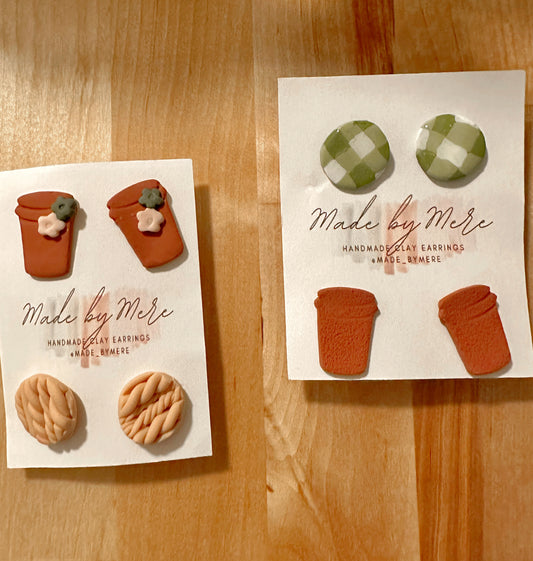 2 pairs of fall studs