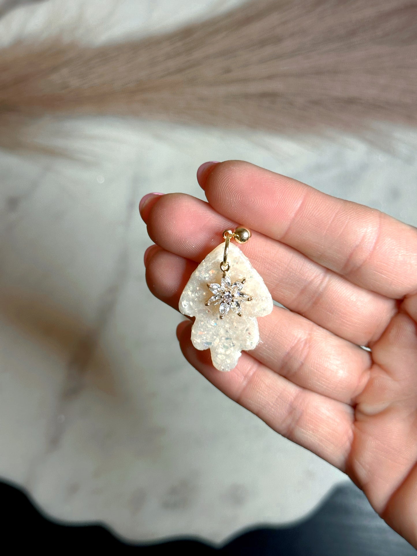 Opal Glitter Dangles