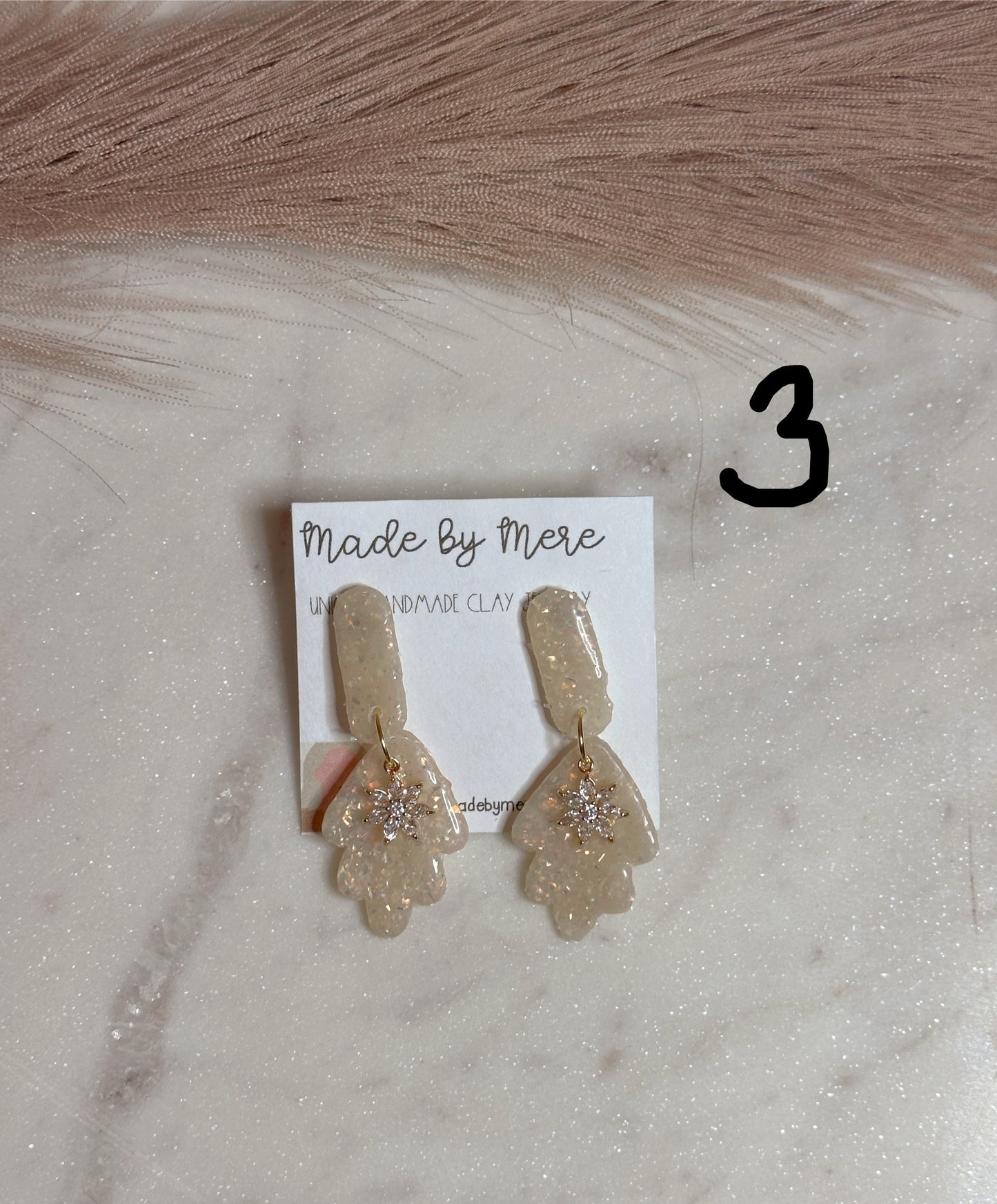 Opal Glitter Dangles