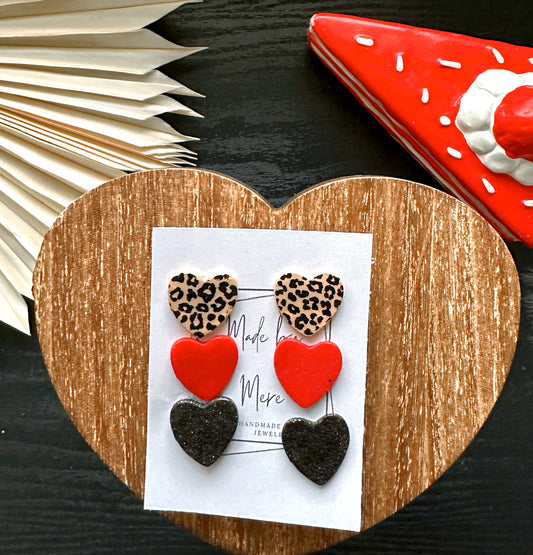 Heart Studs - Multi Pack