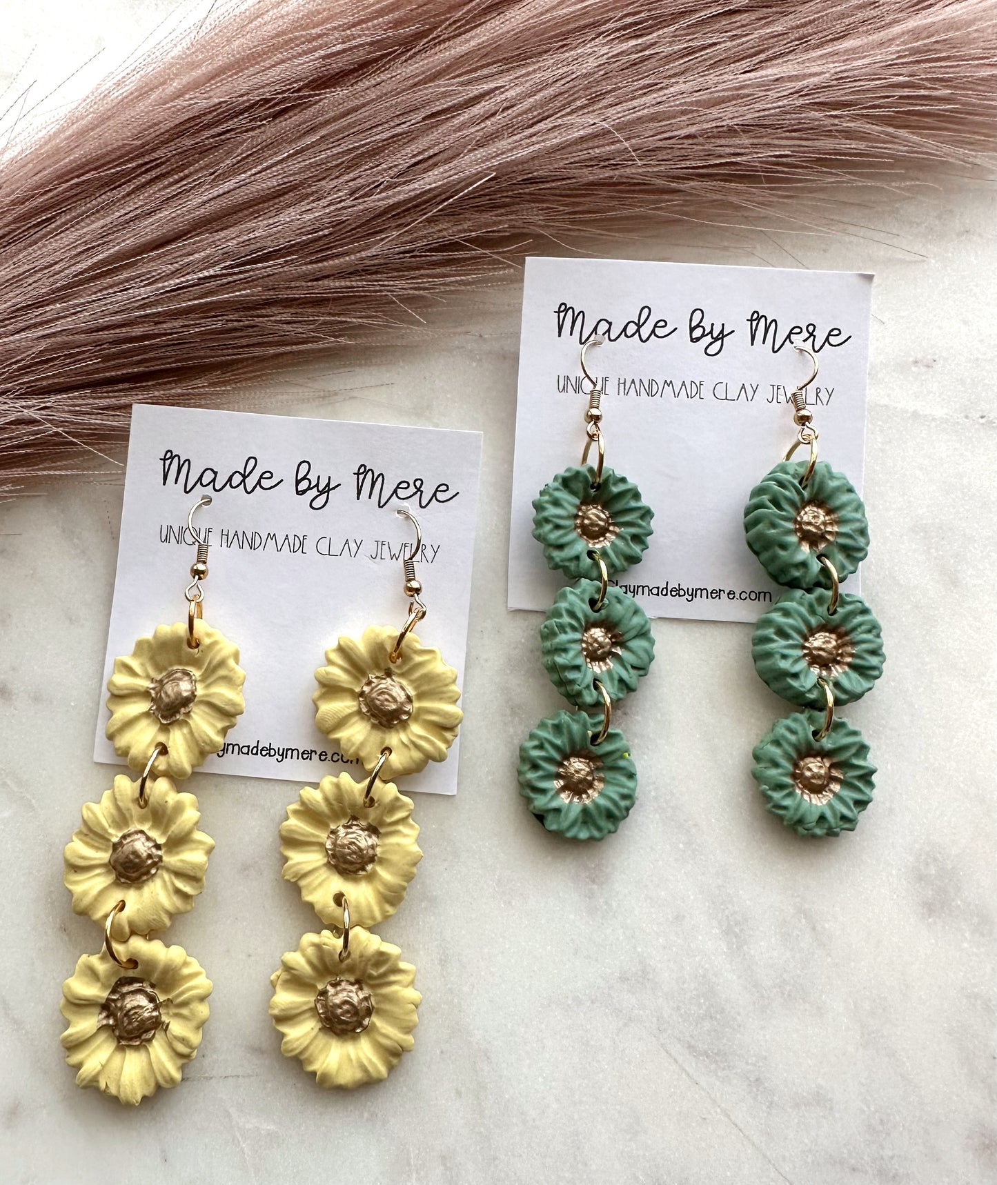 Spring vibes trio flowers dangles