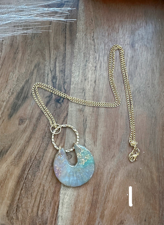 Rainbow vibes gold necklaces