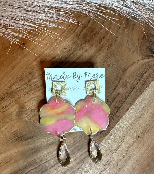 Cotton Candy vibes dangles